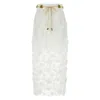 ZIMMERMANN ZIMMERMANN IVORY RAIE LACE FLOWER SKIRT