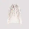 Zimmermann Ivory Rebellion Billow Viscose Blouse In Multi