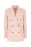 Zimmermann Pastel Pink Linen Crush Blazer
