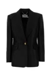 Zimmermann Black Wool Blend Hypnotic Blazer In Black