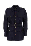 Zimmermann Blue Wool Blend Hypnotic Jacket In Blue