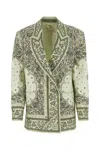 Zimmermann Matchmaker Linen Duster Jacket In Printed