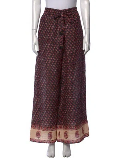 Pre-owned Zimmermann Jaya Wide Leg Pants In Black