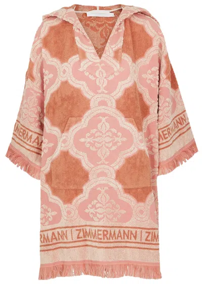 Zimmermann Jeannie Terry Cotton-jacquard Dress In Multi