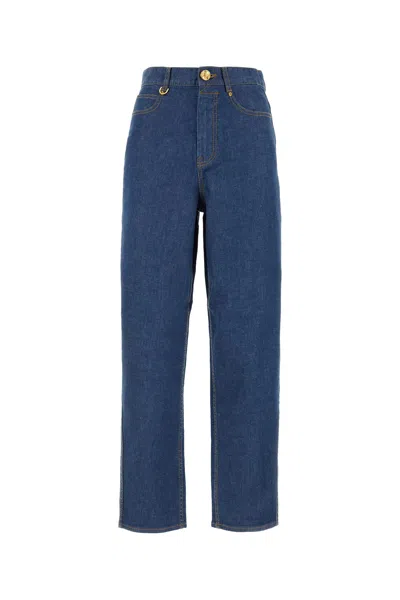 Zimmermann Straight Leg Jeans In Blue