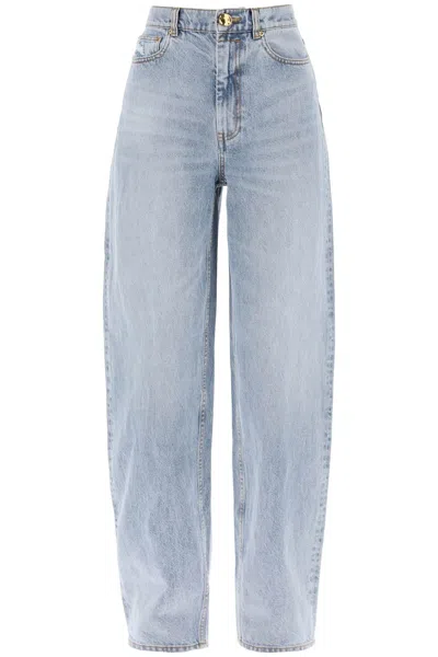 Zimmermann Natura Oversize Jeans In Blue