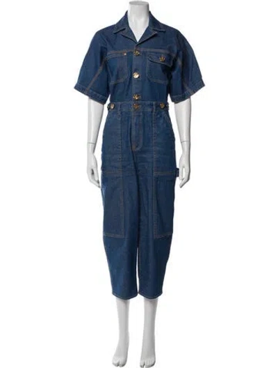 Pre-owned Zimmermann Jumpsuit In Blue