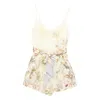 Zimmermann Rebellion Fitted Playsuit In Multi