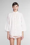 Zimmermann Junie Billow Shirt In Ivory