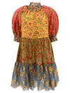 Zimmermann June Lantern Floral-print Cotton Minidress