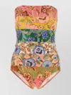 Zimmermann Junie Placement Bandeau One Piece Multi Floral 0