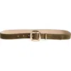 Zimmermann Kaia Suede Belt In Green
