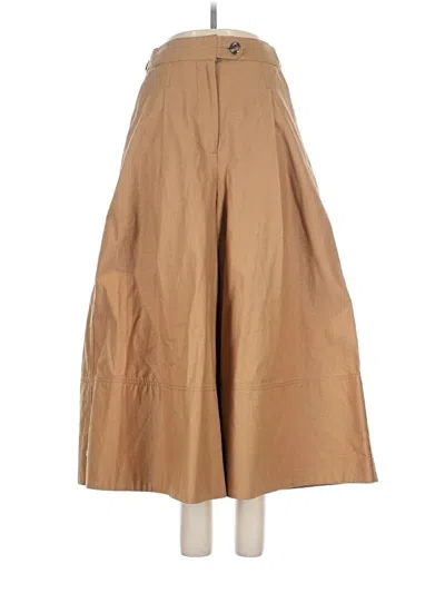 Pre-owned Zimmermann Khaki Pant In Gold
