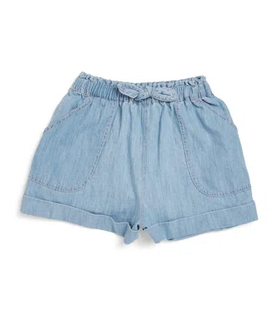 Zimmermann Kids' Denim Waverly Shorts (1-12 Years) In Blue