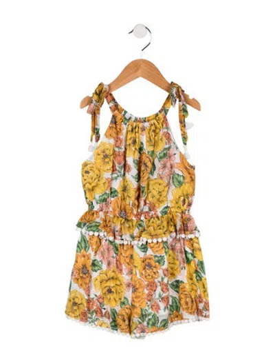 Pre-owned Zimmermann Babies' Kids Girls Casual Sleeveless Dress In White
