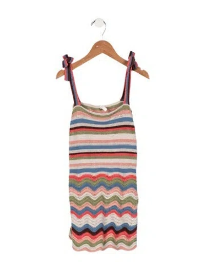 Pre-owned Zimmermann Kids Girls Sleeveless Multicolor Dress In Neutrals