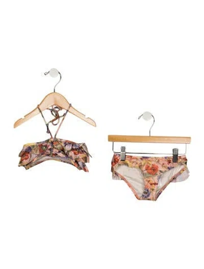 Pre-owned Zimmermann Babies' Kids Girls Swim Suit In Pink