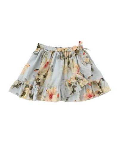 Zimmermann Kids Mahon Frill Skirt In Multi