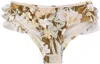 Zimmermann Kids Multicolor Pop Frill Bikini Bottom In Gold/peach Floral