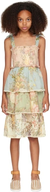 ZIMMERMANN KIDS MULTICOLOR WAVERLY DRESS