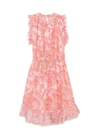 Zimmermann Kids Ottie Printed Cotton Dress (1-12 Years) In Pink