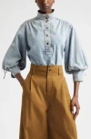 Zimmermann Kindred Spirit Denim Pullover Top In Multi