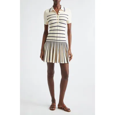 Zimmermann Kindred Spirit Luna Stripe Polo Minidress In Multi