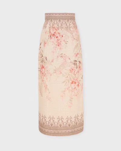 Zimmermann Kjol Illuminate Pencil Midi Multicolor