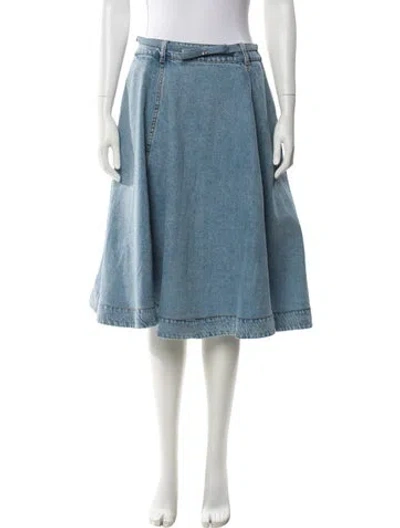 Pre-owned Zimmermann Knee-length Skirt W/ Tags In Blue