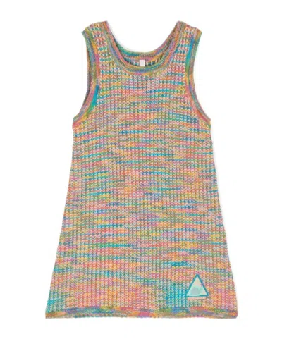 Zimmermann Kids' August Knitted Dress In Nude