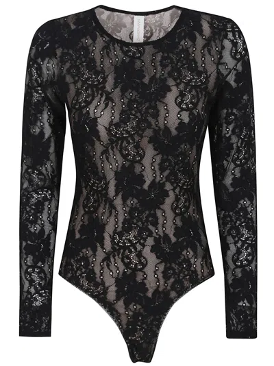 Zimmermann Lace Bodysuit In Black