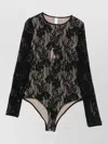 Zimmermann Lace-panelled Long-sleeve Bodysuit In Black