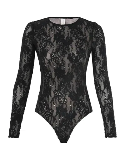 Zimmermann Lace Bodysuit In Black