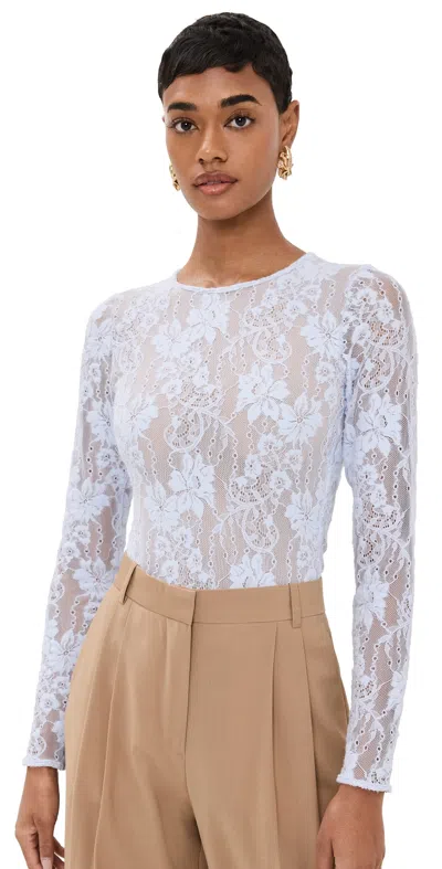 Zimmermann Floral Lace Bodysuit With Fitted Silhouette In Pink