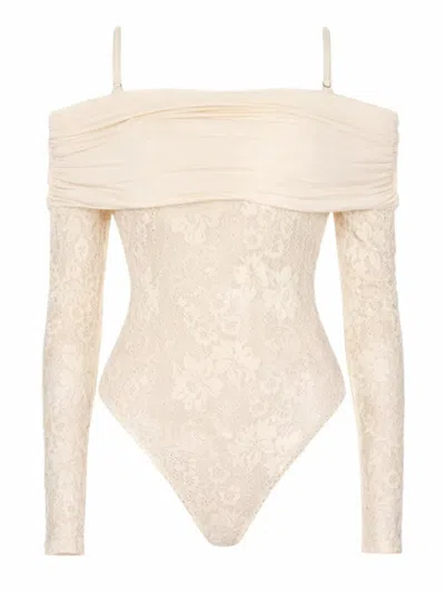 Zimmermann Lace Bodysuit Rebellion In Ivory