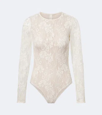 Zimmermann Lace Bodysuit In White