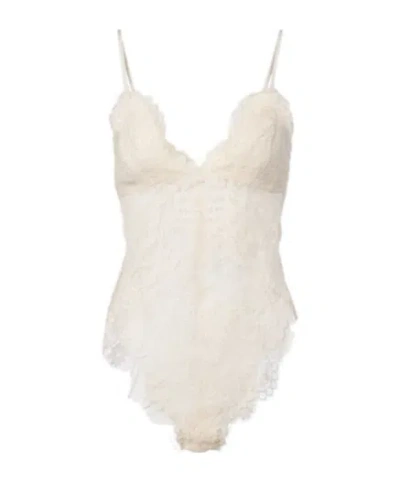 Zimmermann Lace Bodysuit In White