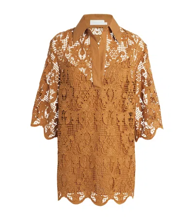 ZIMMERMANN LACE COCO TUNIC TOP