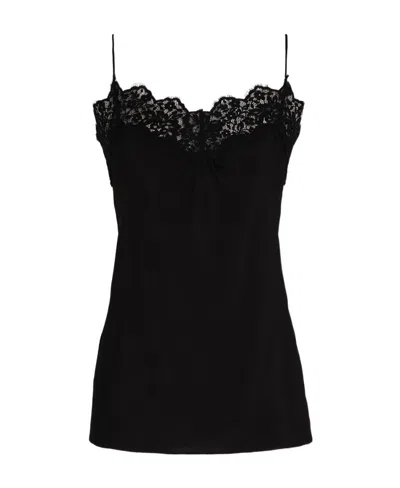 Zimmermann Lace Halter Vest In Black