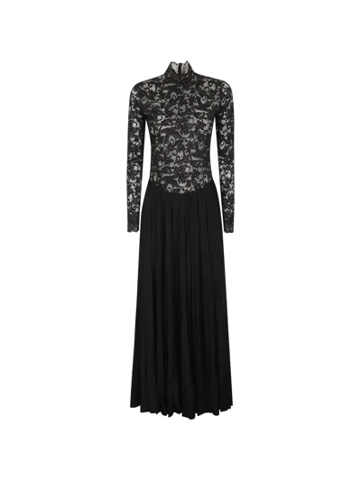 Zimmermann Lace And Jersey Maxi Dress In Multi