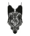 Zimmermann Illustration Cotton Blend Lace Bodysuit In Black