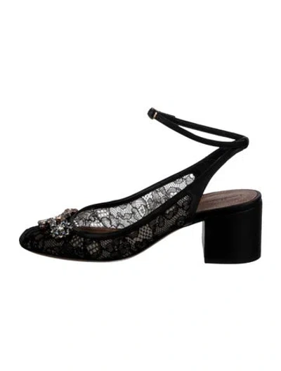 Pre-owned Zimmermann Lace Lace Pattern Boots In Black