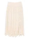 Zimmermann Lace Maxi Skirt In Neutral