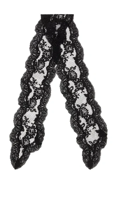 Zimmermann Lace Neck Scarf In Black