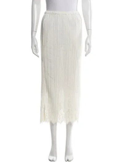 Pre-owned Zimmermann Lace Pattern Long Skirt W/ Tags In Neutral
