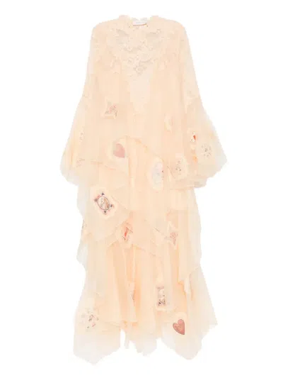 ZIMMERMANN LACE RUFFLED DRESS