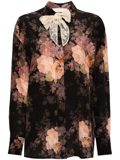 ZIMMERMANN LACE-SCARF SHIRT