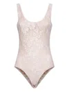 Zimmermann Lace Scoop Bodysuit Clothing In Nude