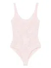 Zimmermann Stretch Lace Jumpsuit In Pink