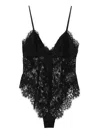 Zimmermann Lace Teddy Bodysuit In Black